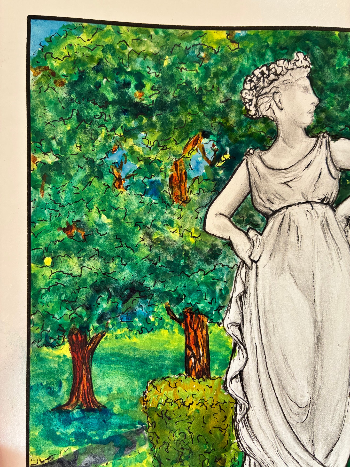 “Dancing Maiden” – Original Watercolor Painting