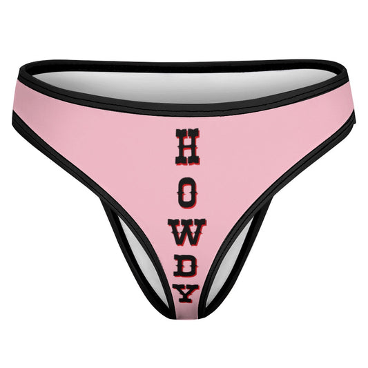 Sultry Howdy Cowgirl Ice Silk T-Back Thong