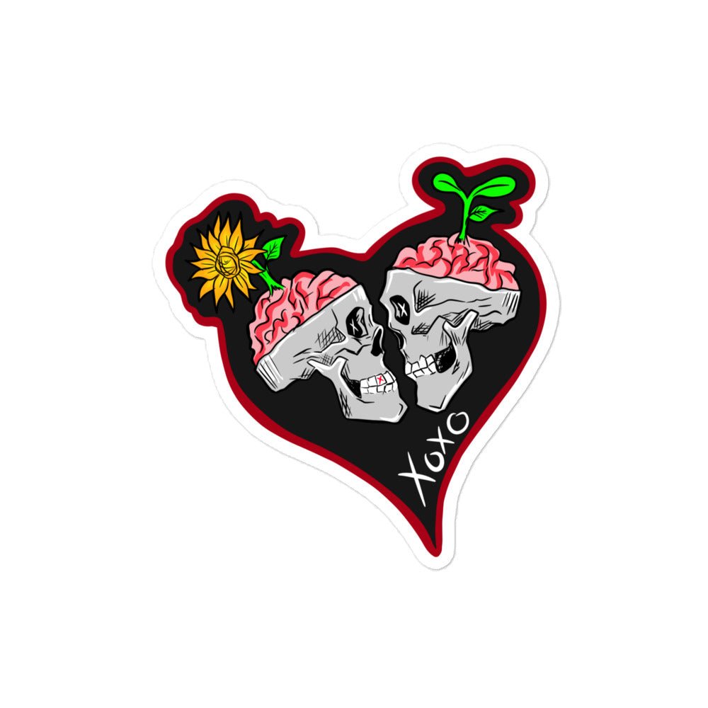 Brains Before Bouquets Bubble-free stickers - Urban Muse & Sultry Hues