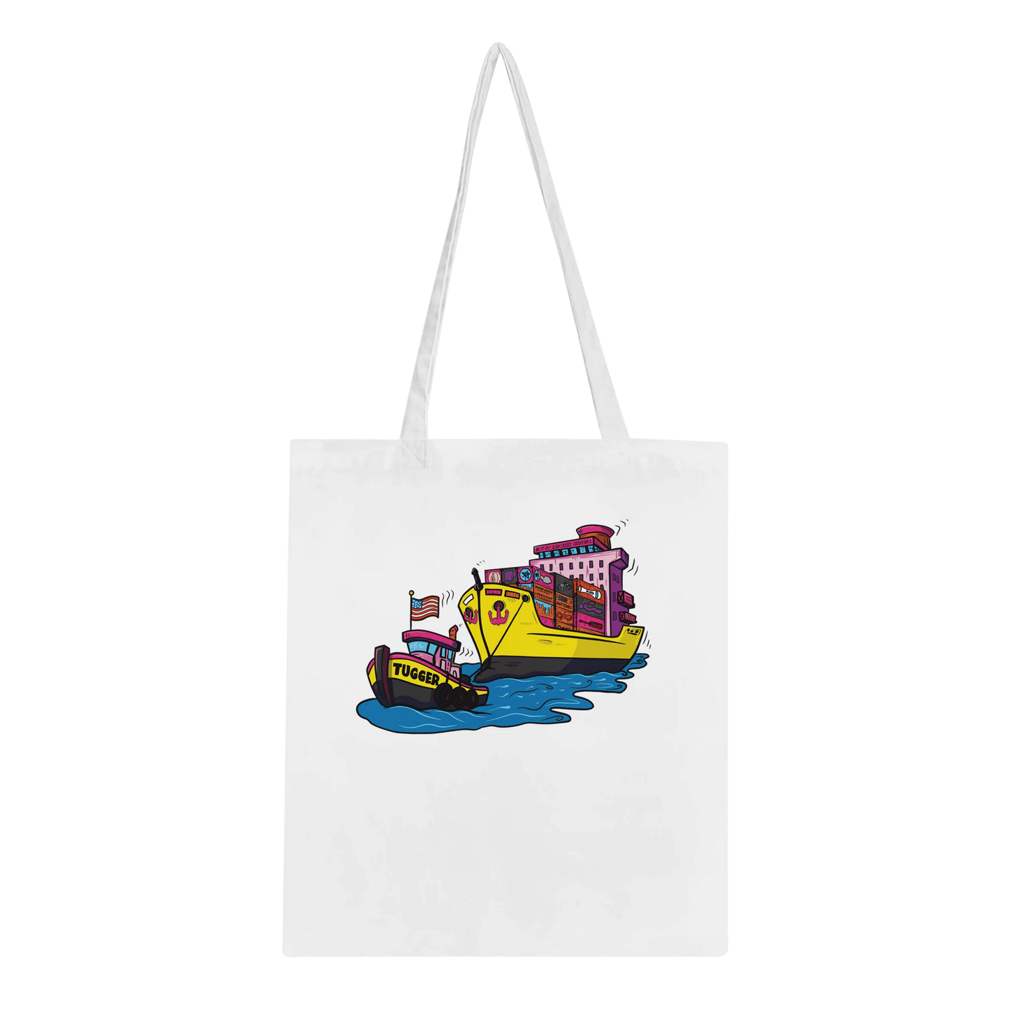Cheeky Tugger Erotic Nautical Adventure Classic Tote Bag - Urban Muse & Sultry Hues