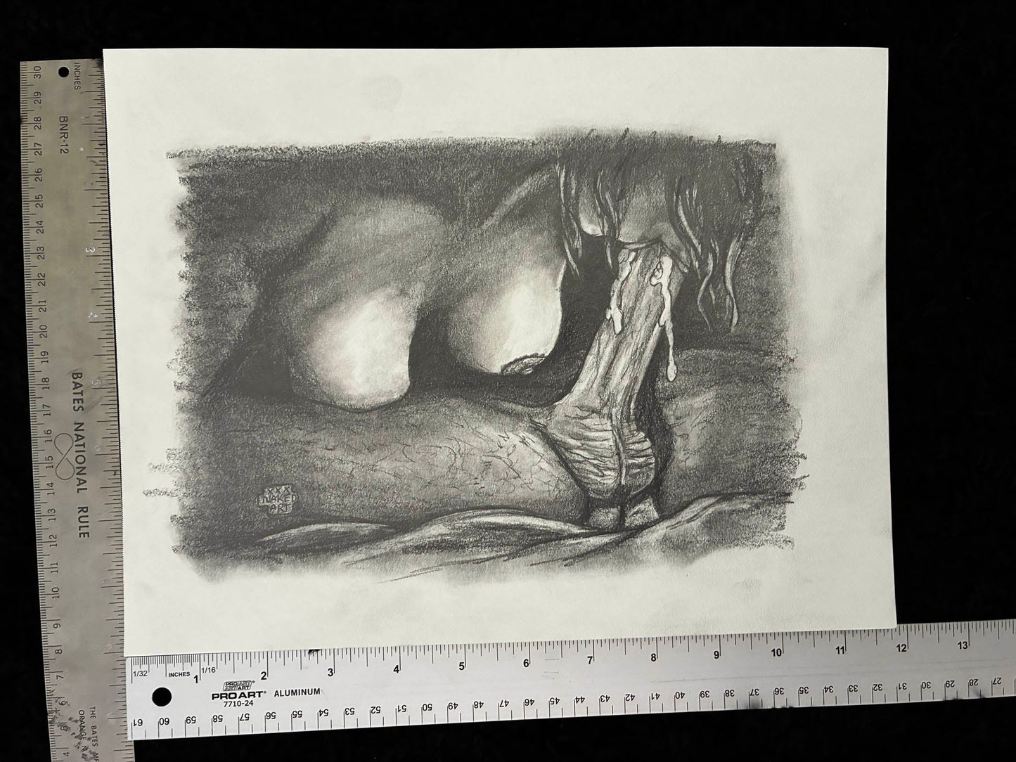 Juicy Blow Job Erotic Pencil Drawing – 8x10 - Urban Muse & Sultry Hues