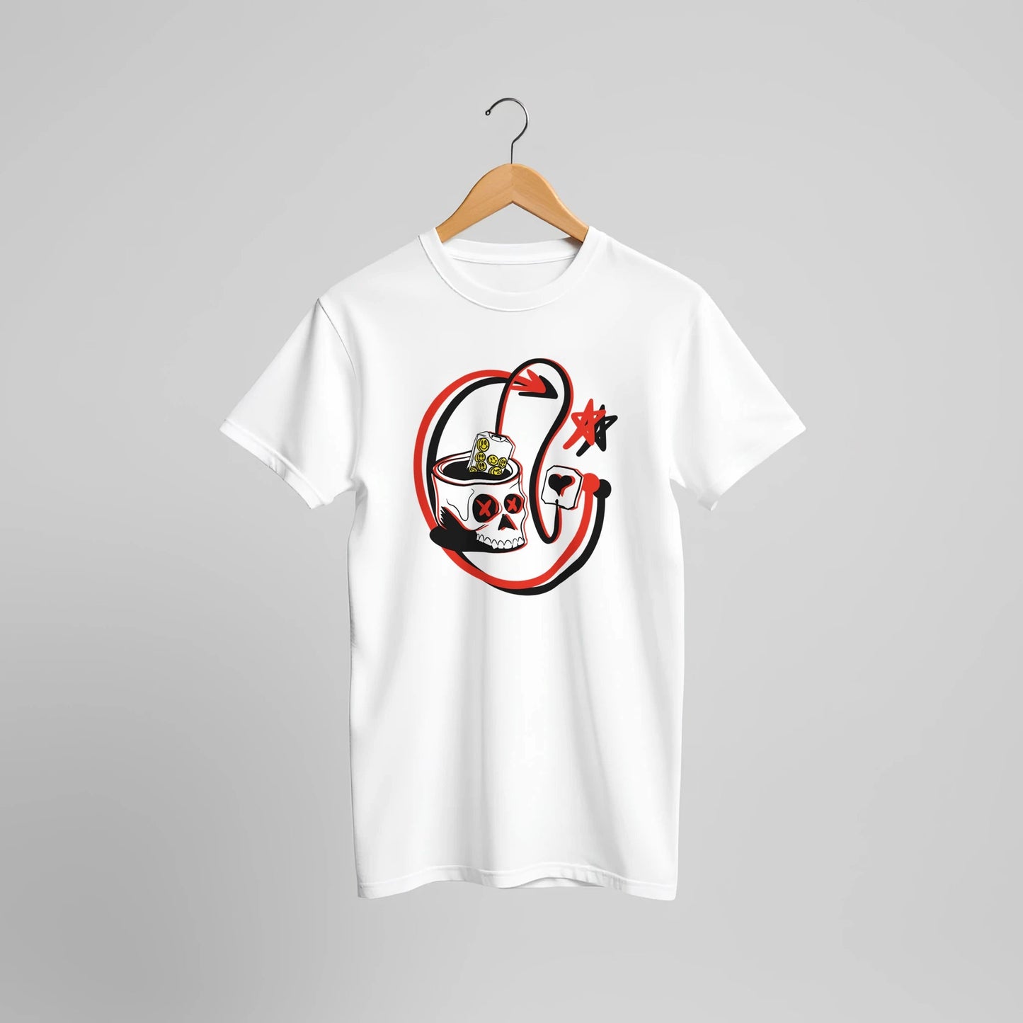 Leo Zodiac Skull Tea Lover T-Shirt | Unique Graphic Tee for Coffee & Tea Enthusiasts - Urban Muse & Sultry Hues