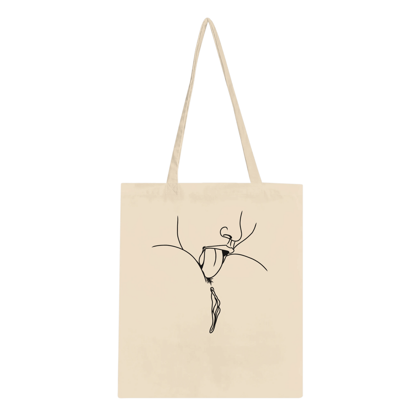 Lick Me β Playful Provocative Graphic Design Classic Tote Bag - Urban Muse & Sultry Hues