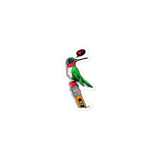 Teacher's Pet Hummingbird Sticker - Urban Muse & Sultry Hues