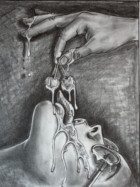 What a Juicy Fucking Mess! Pencil Drawing – 11x14 - Urban Muse & Sultry Hues