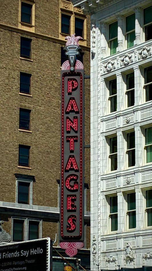 Pantages Marquee — Original Watercolor Painting