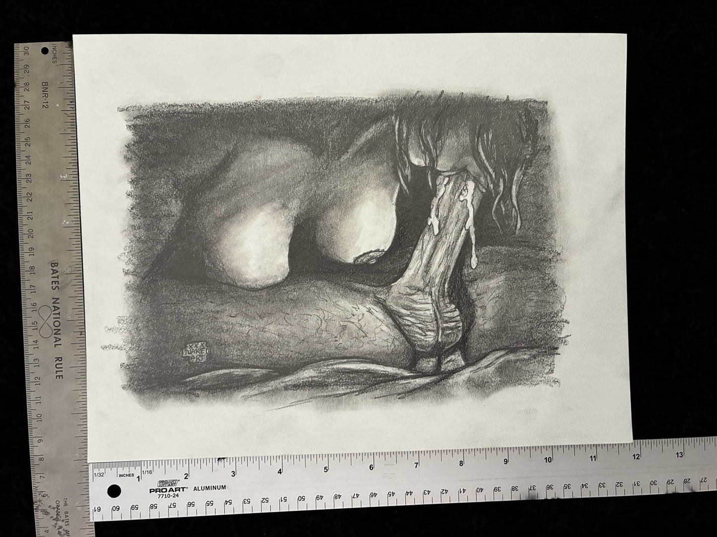 Juicy Blow Job Erotic Pencil Drawing – 8x10