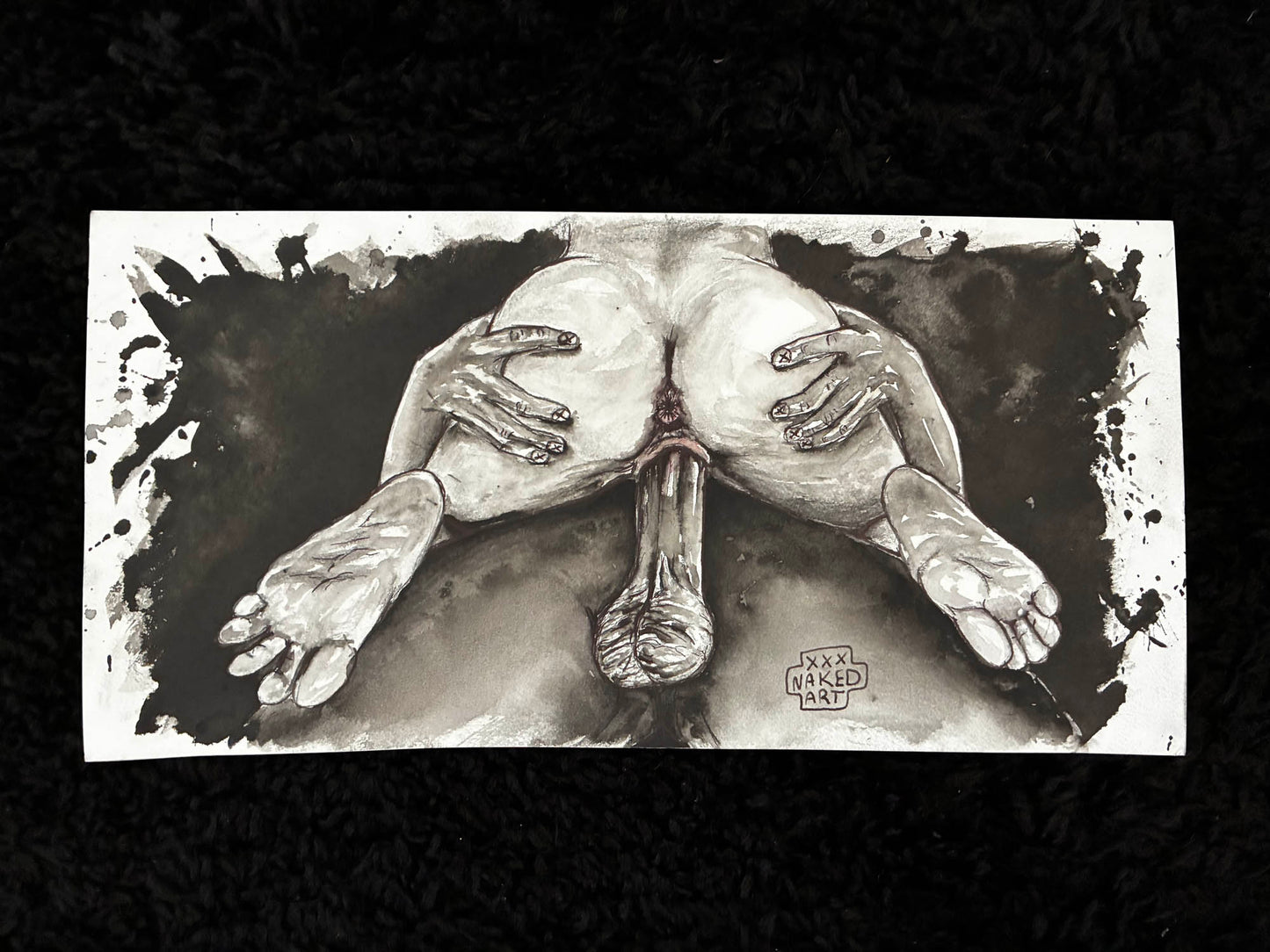 Spread Wide Erotic Watercolor – 6x12