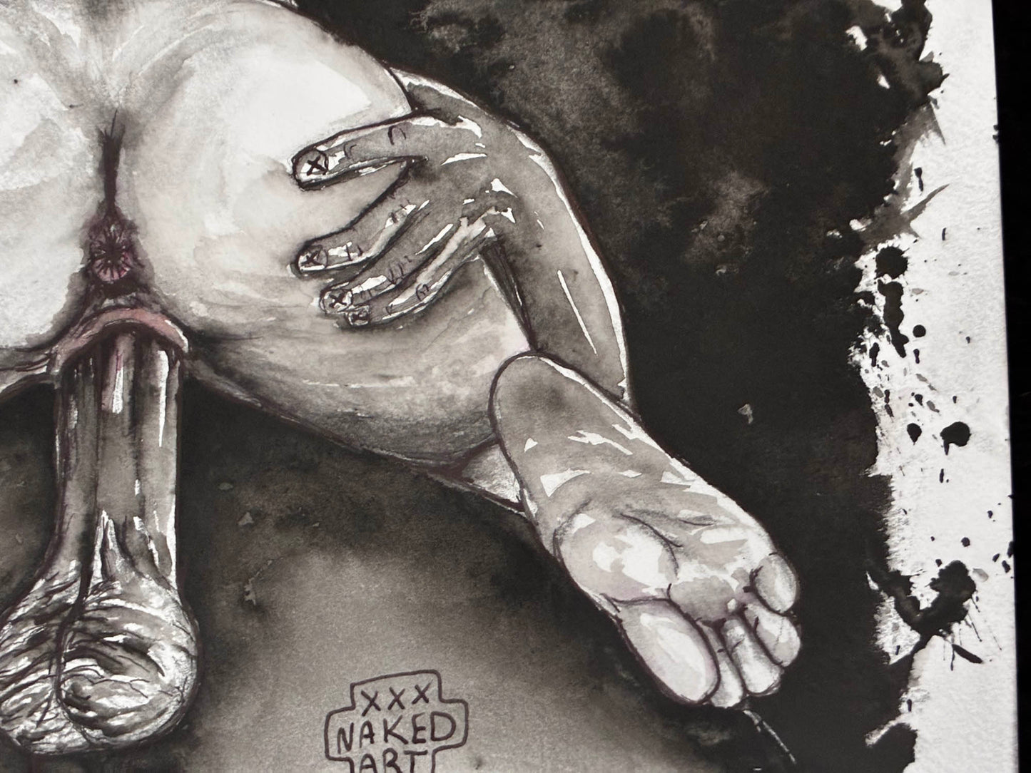 Spread Wide Erotic Watercolor – 6x12