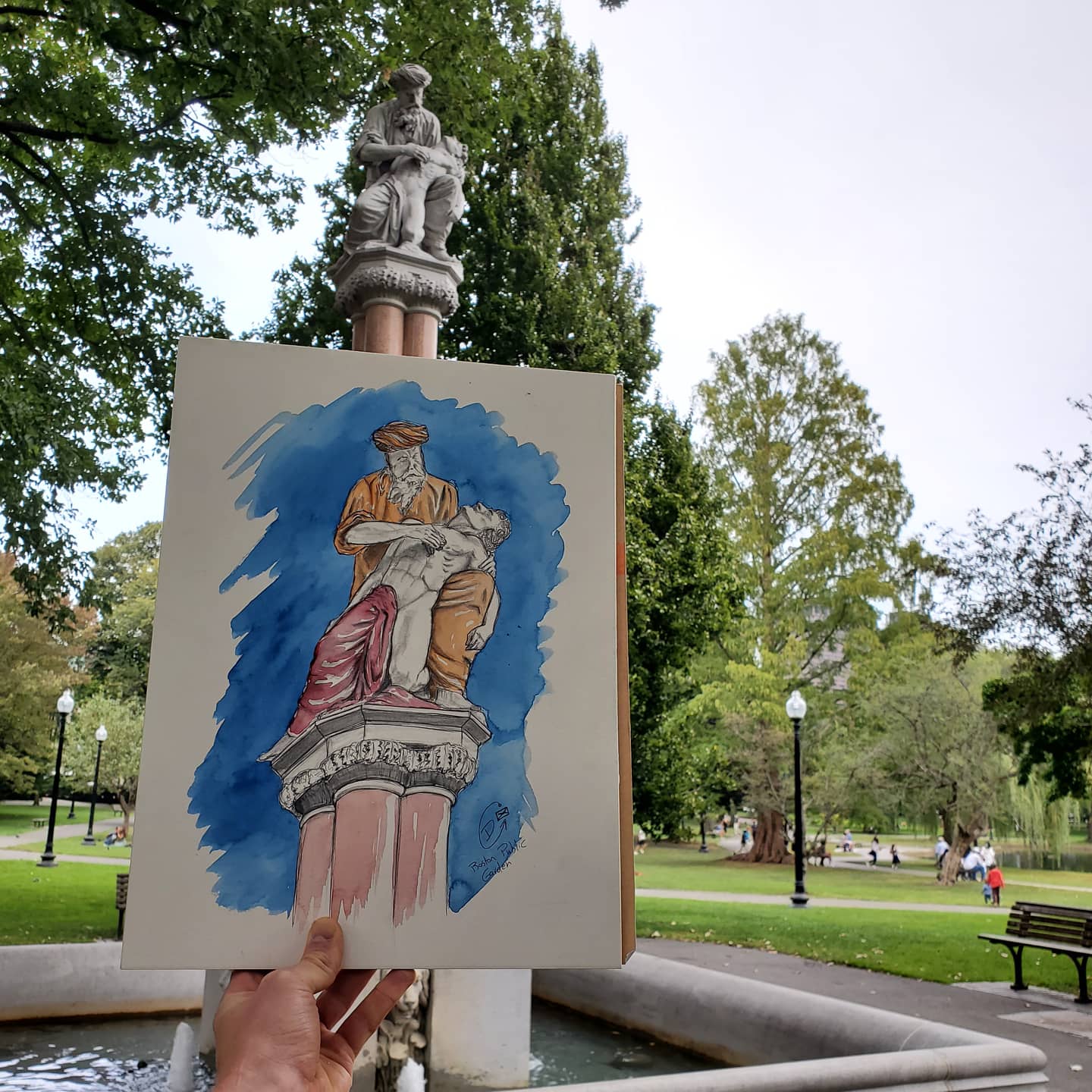 Boston Public Garden - Urban Muse & Sultry Hues