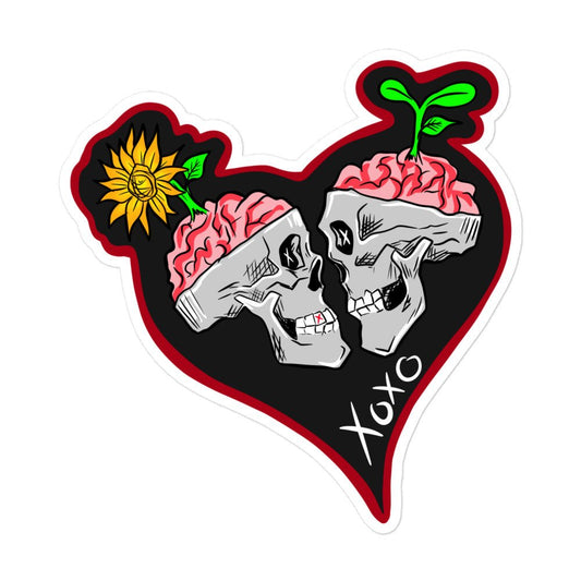 Brains Before Bouquets Bubble-free stickers - Urban Muse & Sultry Hues
