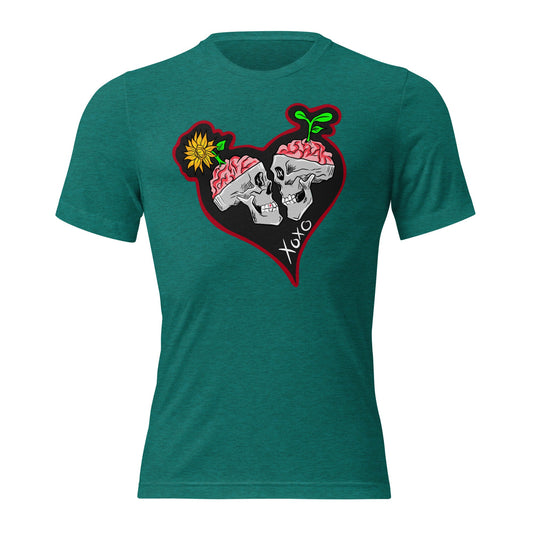 Brains Before Bouquets Short sleeve t-shirt - Urban Muse & Sultry Hues