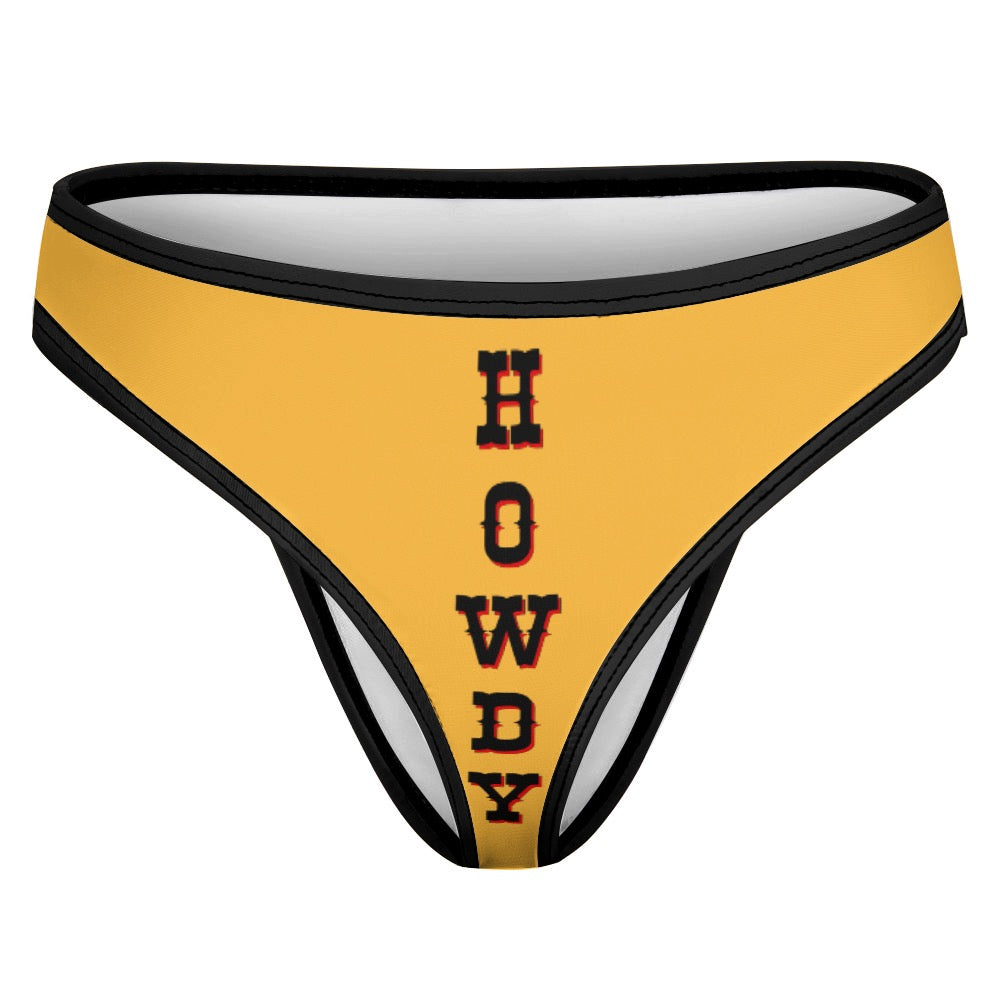 Sultry Howdy Cowgirl Ice Silk T-Back Thong