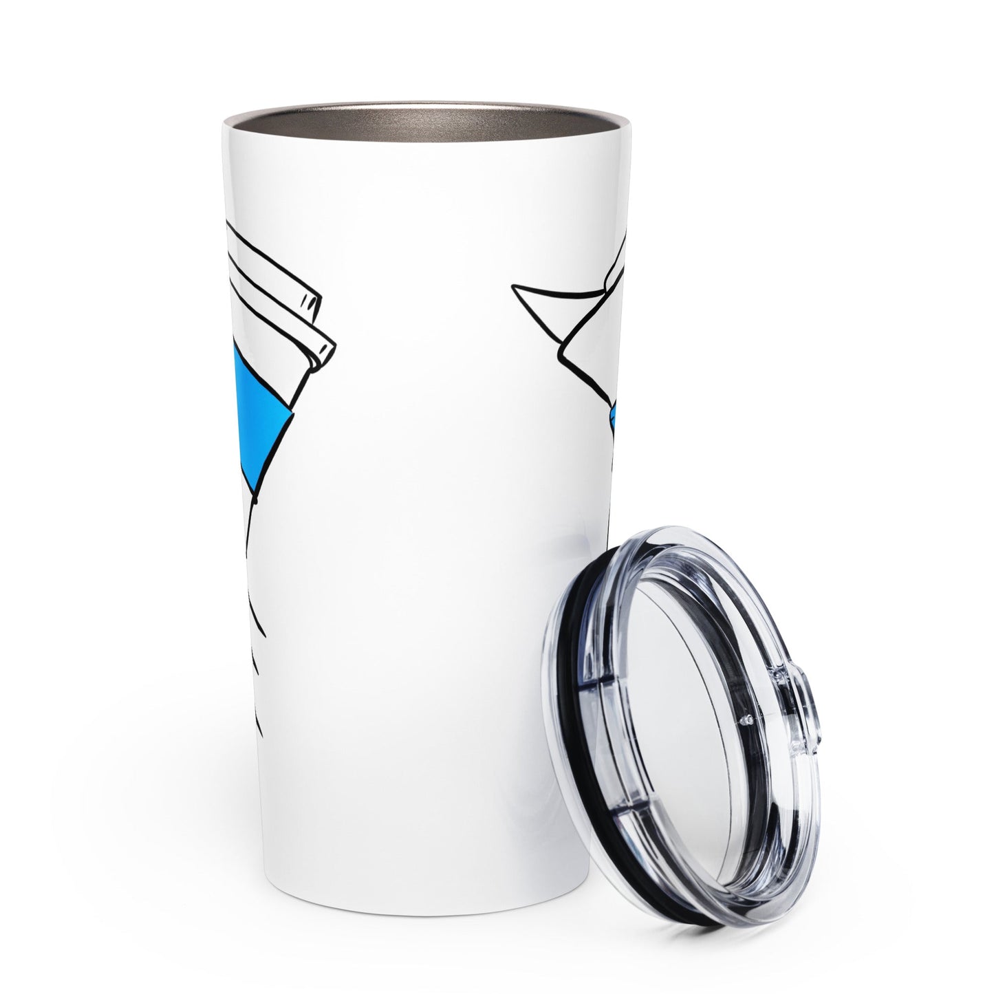 “Caffeine XOXO” Tapered stainless steel tumbler - Urban Muse & Sultry Hues