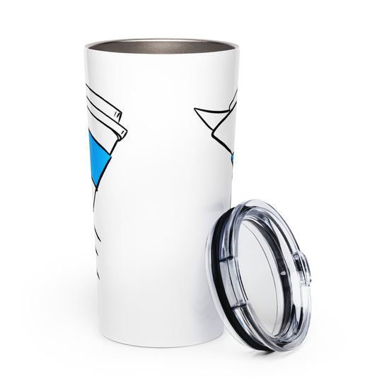 “Caffeine XOXO” Tapered stainless steel tumbler - Urban Muse & Sultry Hues