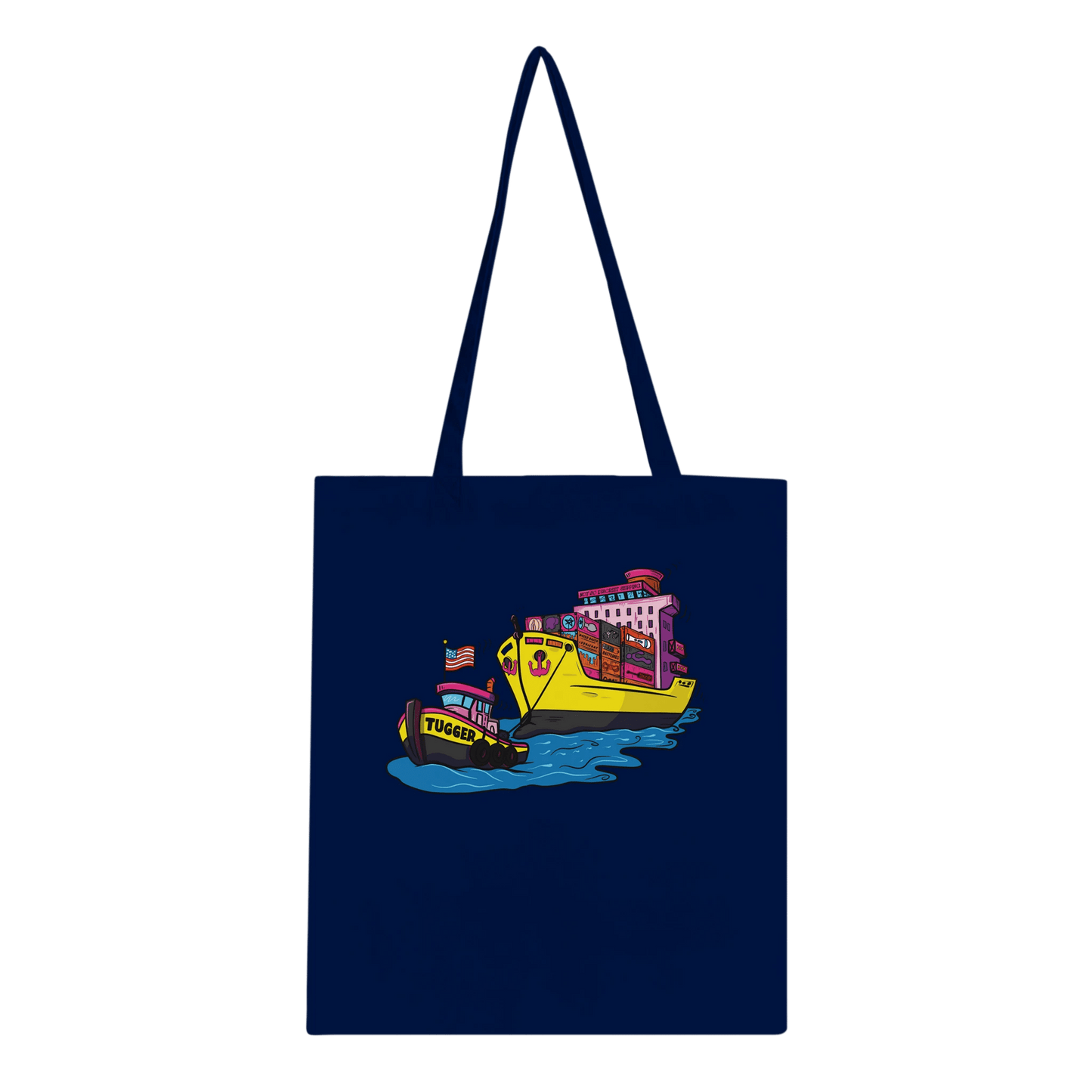 Cheeky Tugger Erotic Nautical Adventure Classic Tote Bag - Urban Muse & Sultry Hues