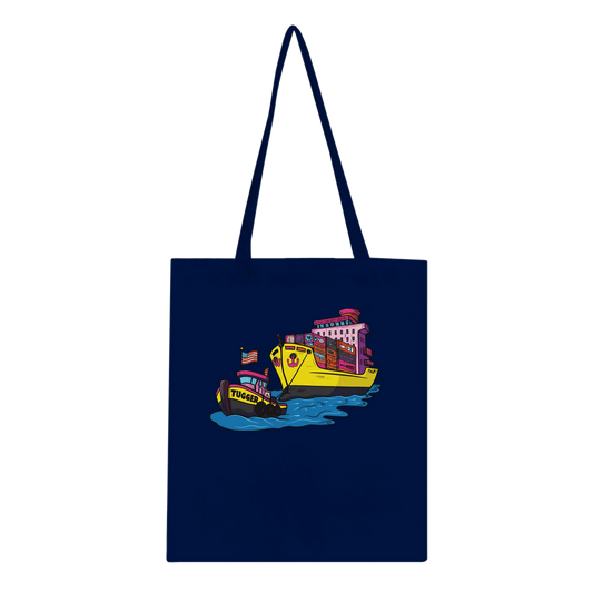 Cheeky Tugger Erotic Nautical Adventure Classic Tote Bag - Urban Muse & Sultry Hues