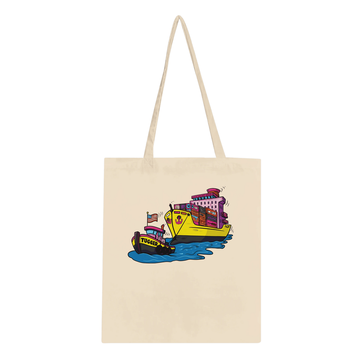 Cheeky Tugger Erotic Nautical Adventure Classic Tote Bag - Urban Muse & Sultry Hues