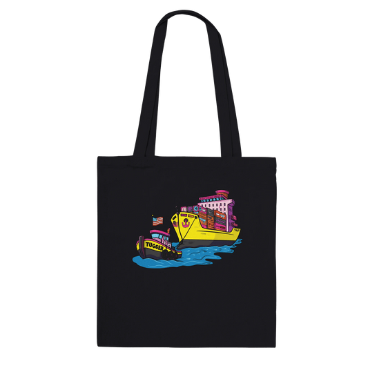 Cheeky Tugger Erotic Nautical Adventure Premium Tote Bag - Urban Muse & Sultry Hues