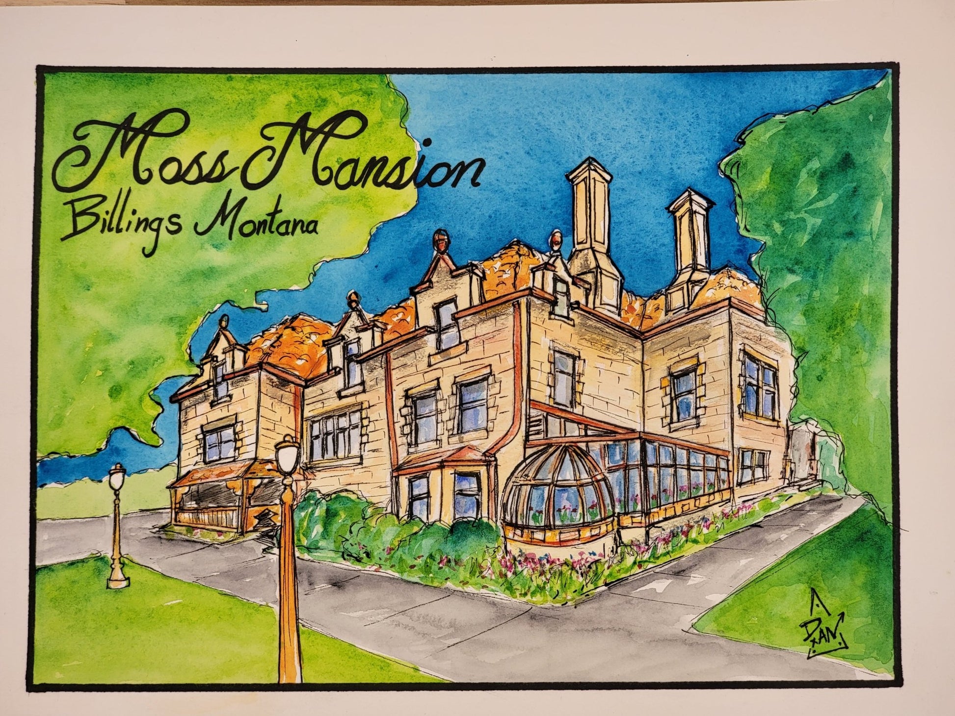 Custom Home Portrait - Urban Muse & Sultry Hues