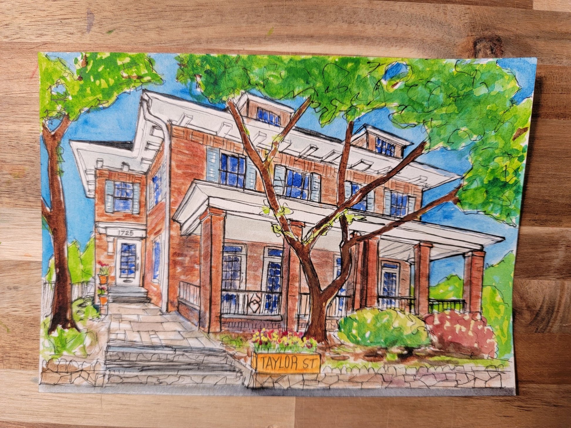 Custom Home Portrait - Urban Muse & Sultry Hues