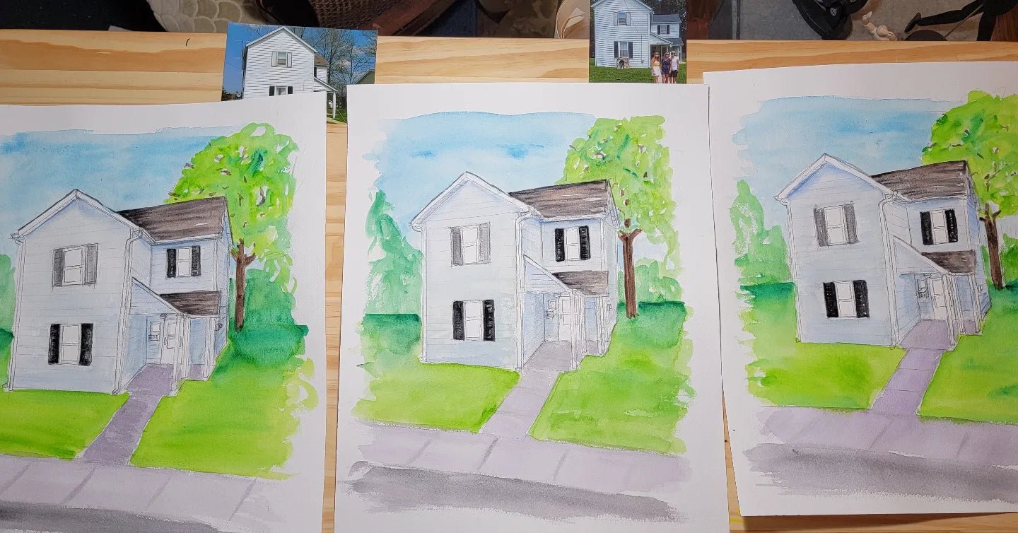 Custom Home Portrait - Urban Muse & Sultry Hues