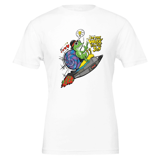 Do the Work Find the Joy Motivational Snail & Frog Tee | Bella Canvas 3001 - Urban Muse & Sultry Hues