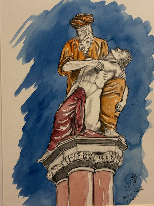 Ether Monument Boston Public Garden 11x14” - Urban Muse & Sultry Hues