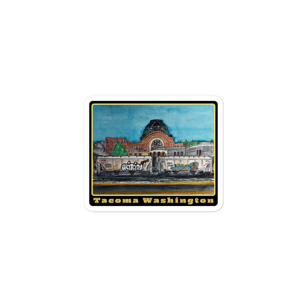 Grit City Rails Bubble-free stickers - Urban Muse & Sultry Hues