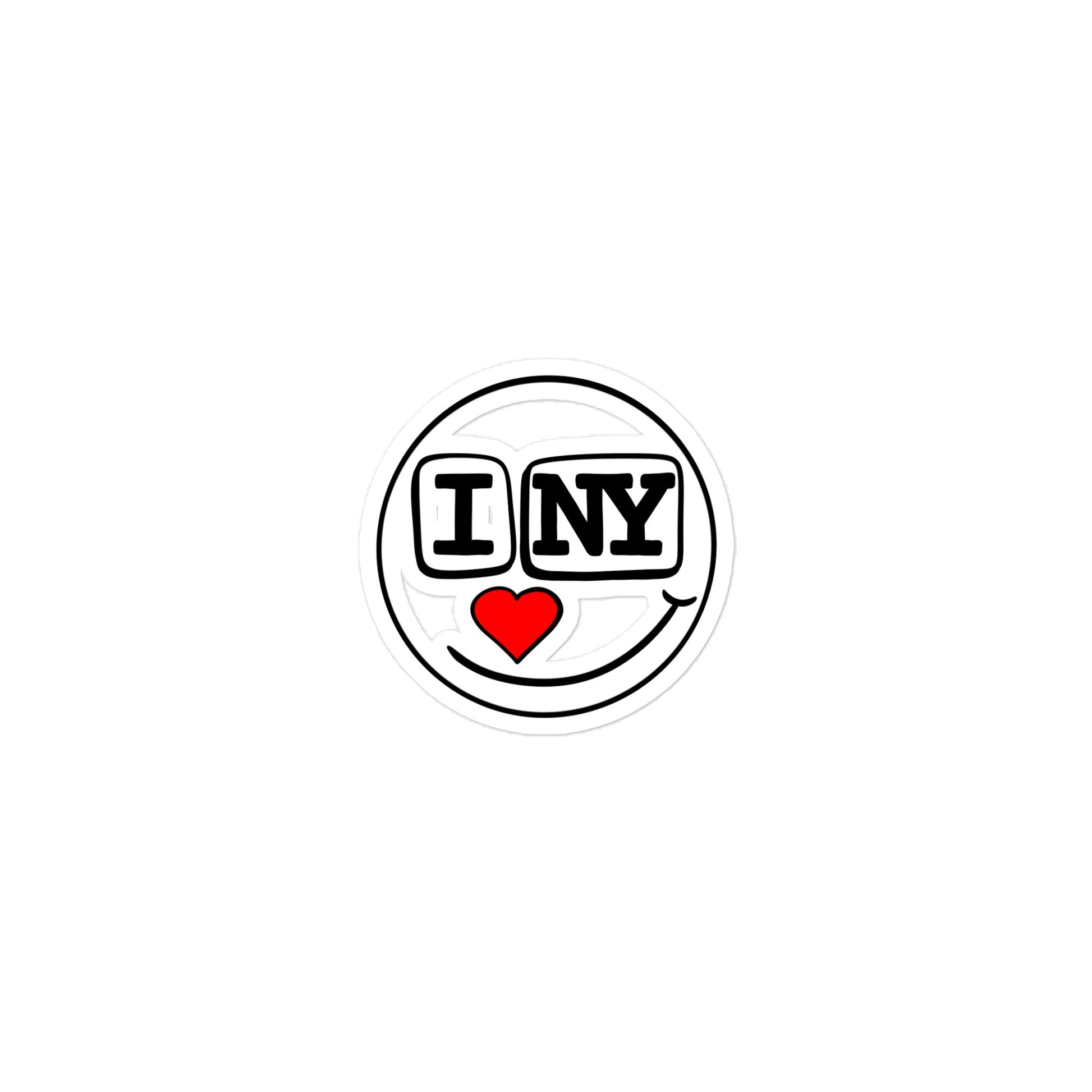 I Love New York Smiley Die - cut stickers - Urban Muse & Sultry Hues