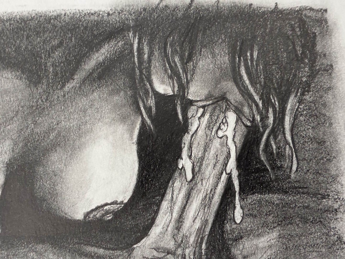 Juicy Blow Job Erotic Pencil Drawing – 8x10 - Urban Muse & Sultry Hues