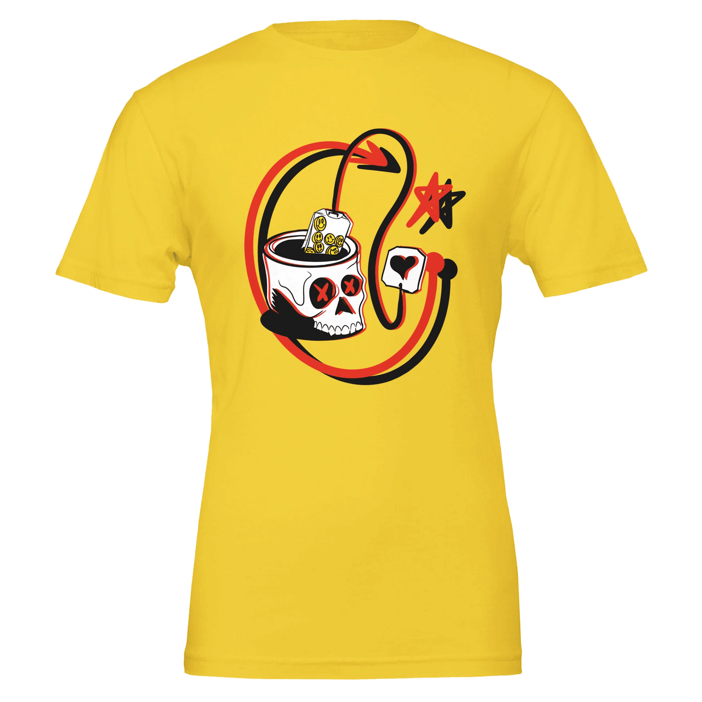 Leo Zodiac Skull Tea Lover T-Shirt | Unique Graphic Tee for Coffee & Tea Enthusiasts - Urban Muse & Sultry Hues