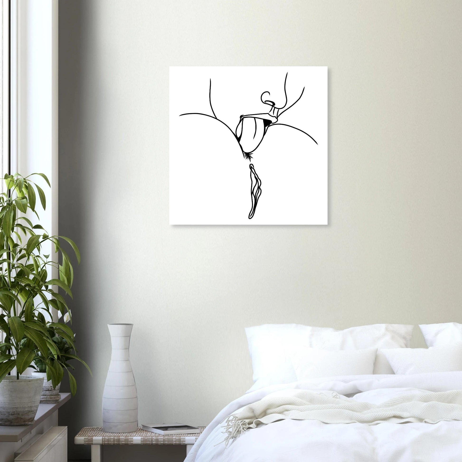Lick Me – Playful Provocative Graphic Design Aluminum Print - Urban Muse & Sultry Hues