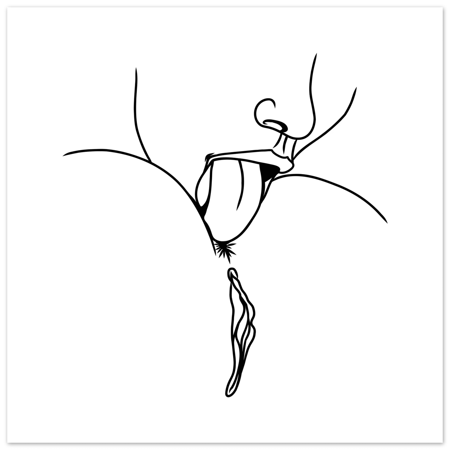 Lick Me – Playful Provocative Graphic Design Aluminum Print - Urban Muse & Sultry Hues