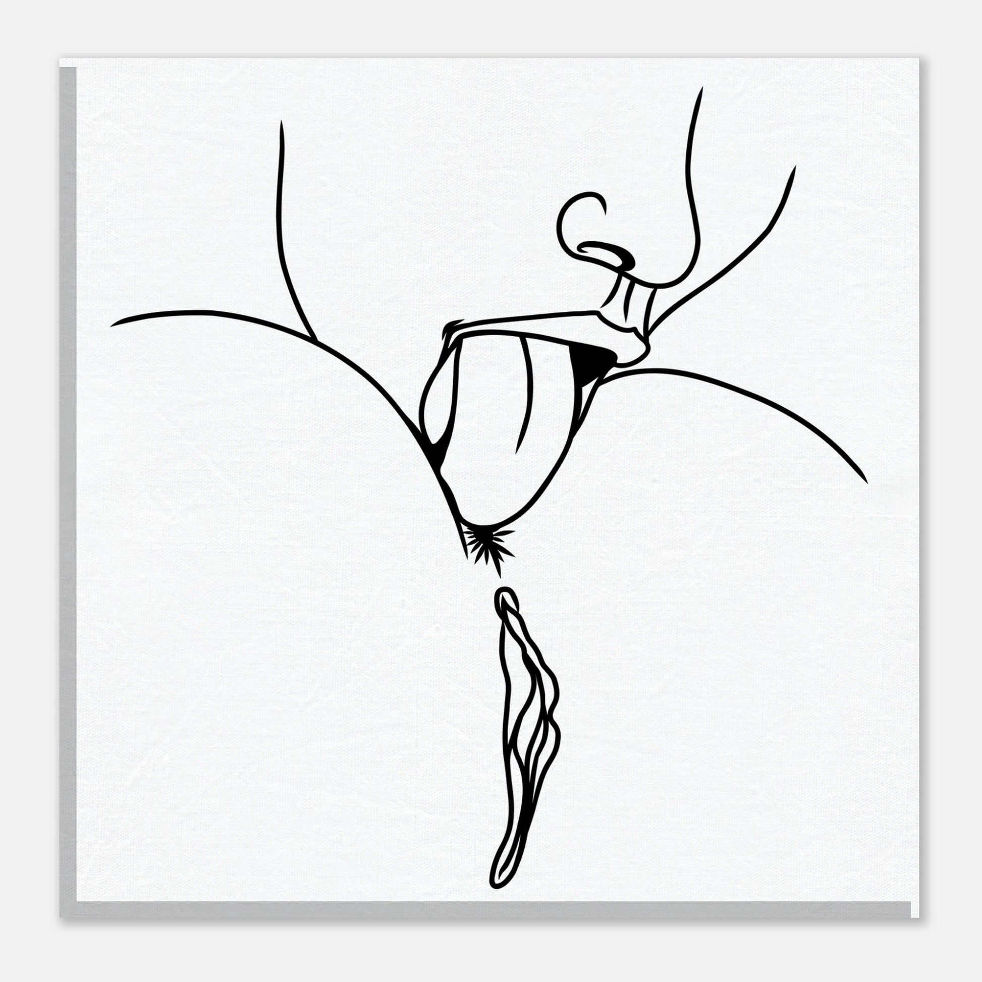 Lick Me – Playful Provocative Graphic Design Canvas - Urban Muse & Sultry Hues
