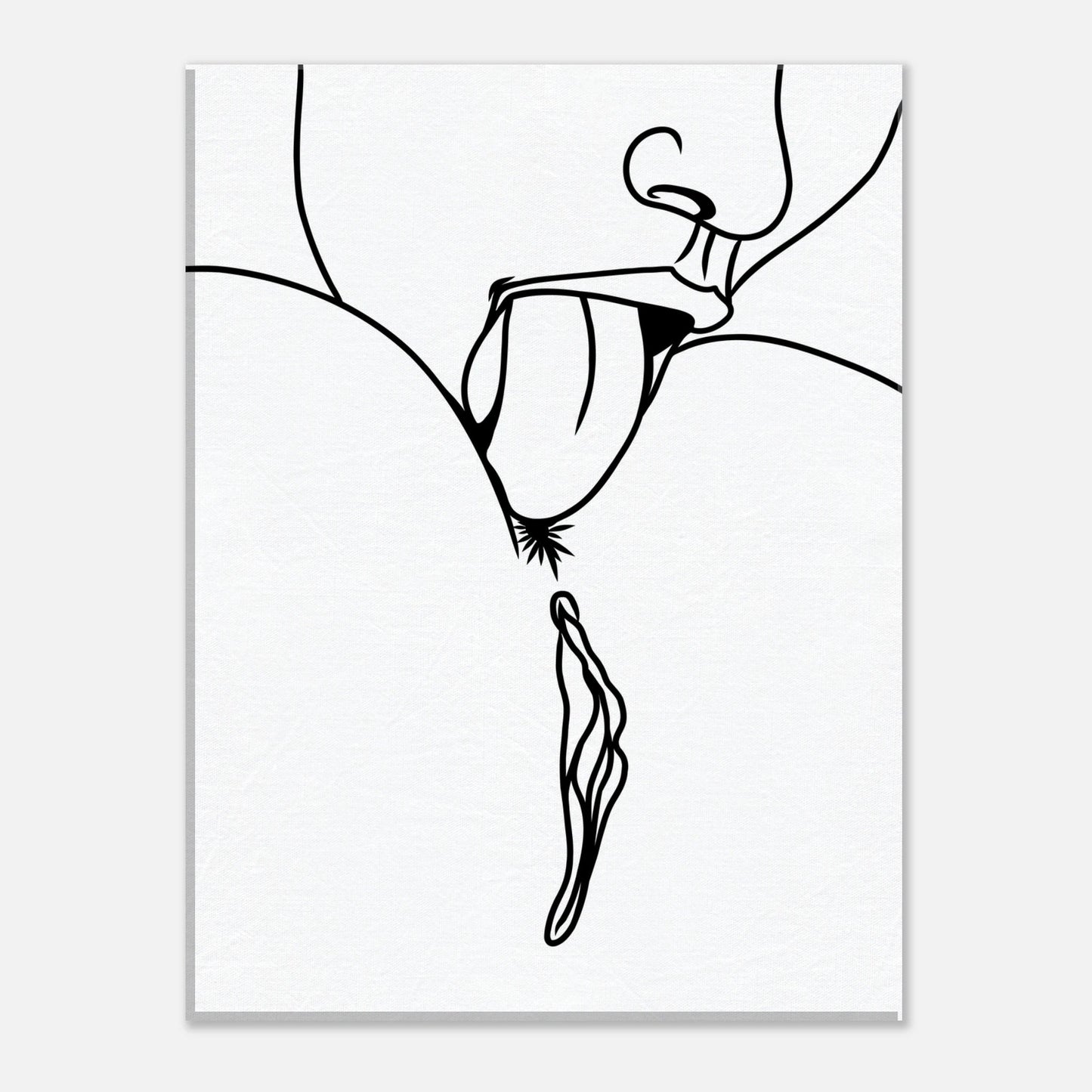 Lick Me – Playful Provocative Graphic Design Canvas - Urban Muse & Sultry Hues