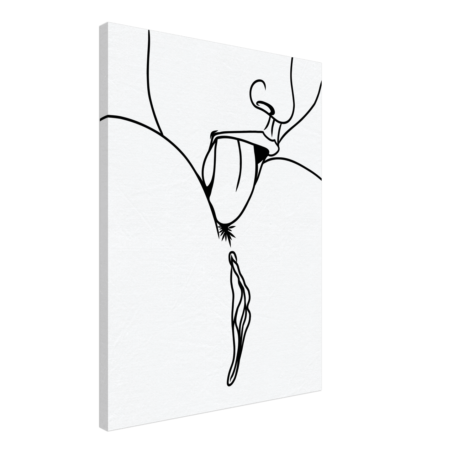 Lick Me – Playful Provocative Graphic Design Canvas - Urban Muse & Sultry Hues
