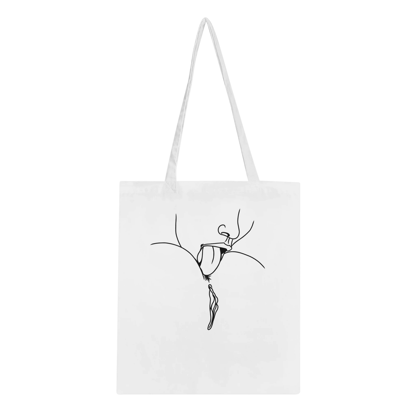 Lick Me – Playful Provocative Graphic Design Classic Tote Bag - Urban Muse & Sultry Hues