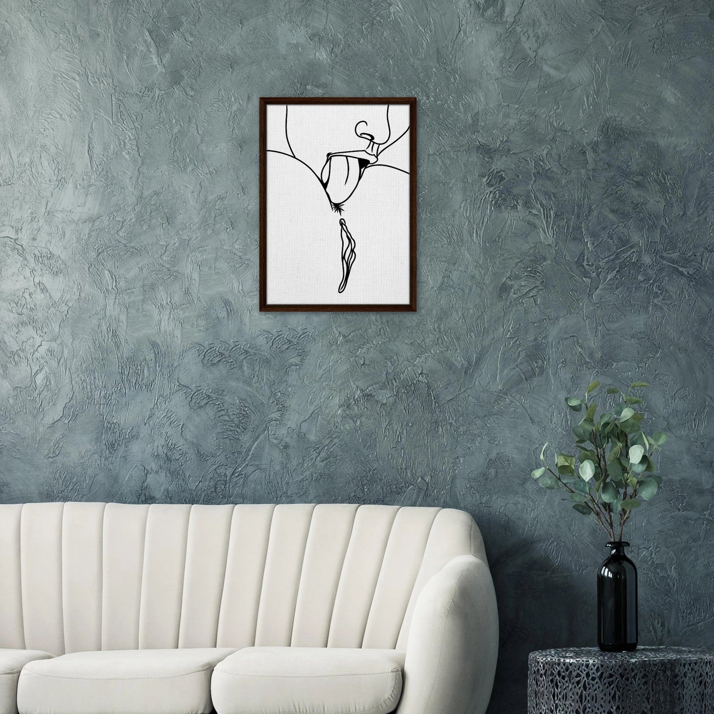 Lick Me – Playful Provocative Graphic Design Framed Canvas - Urban Muse & Sultry Hues