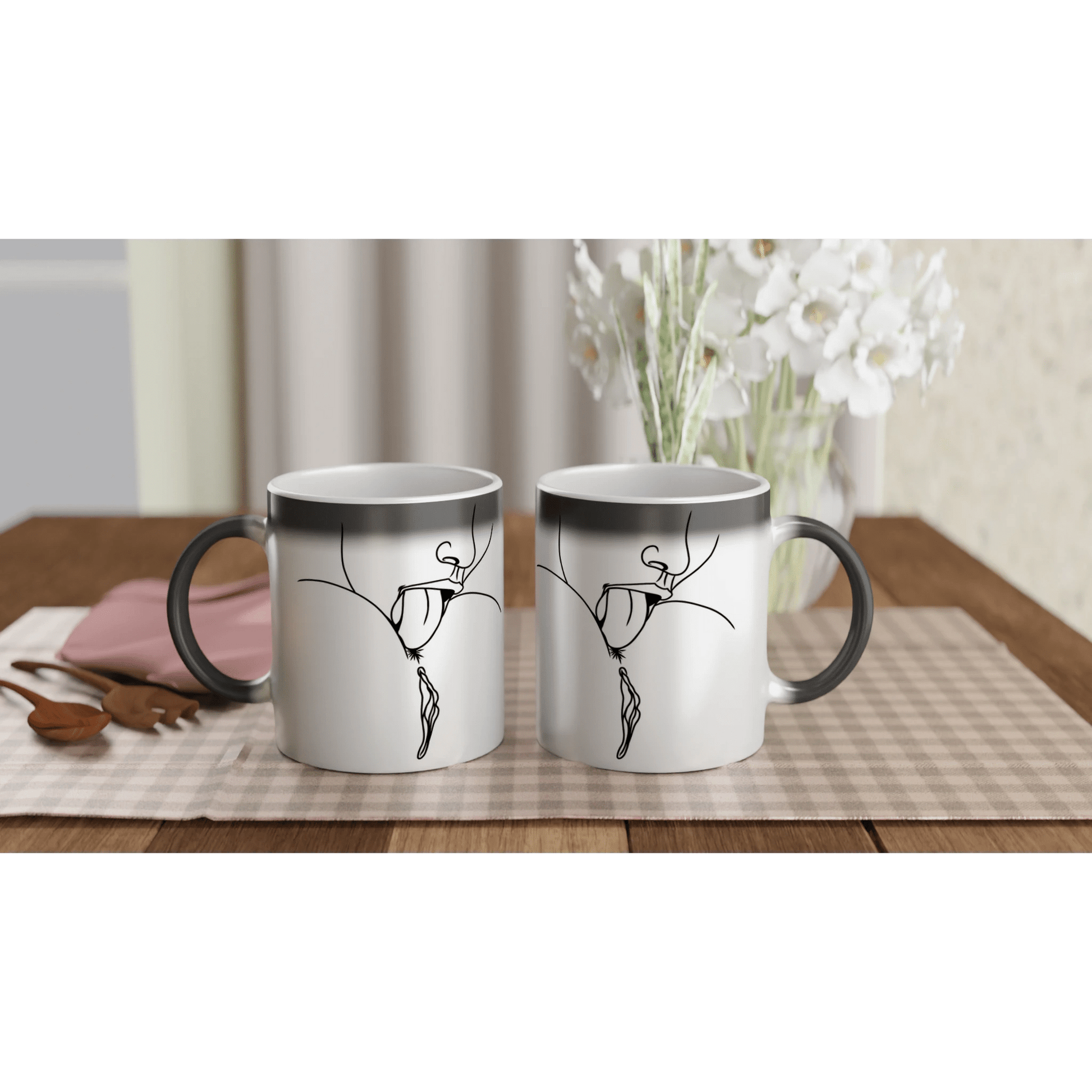 Lick Me – Playful Provocative Graphic Design Magic 11oz Ceramic Mug - Urban Muse & Sultry Hues