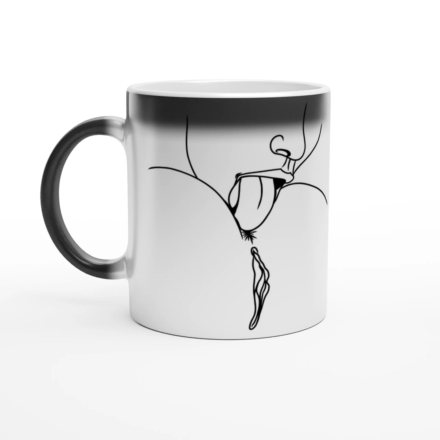 Lick Me – Playful Provocative Graphic Design Magic 11oz Ceramic Mug - Urban Muse & Sultry Hues