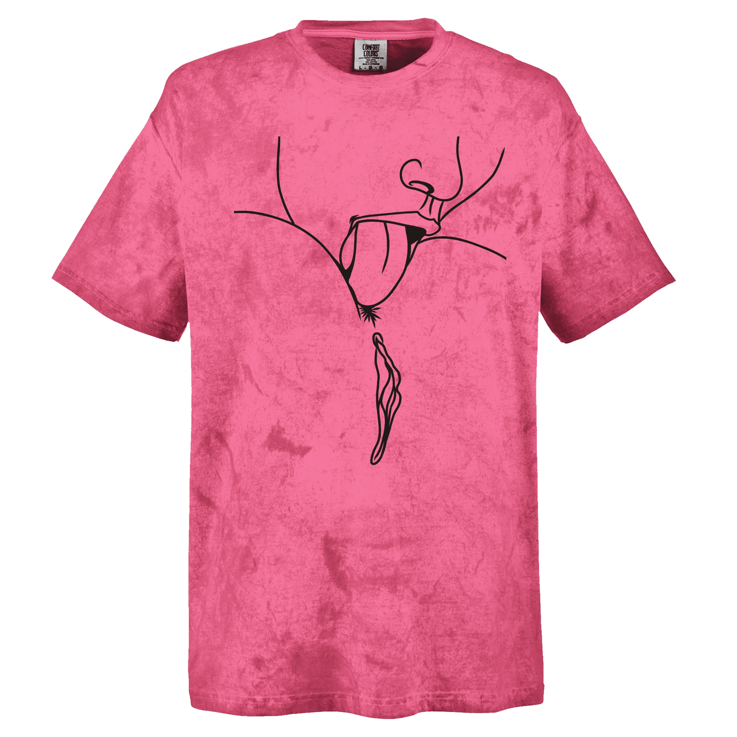 Lick Me – Playful Provocative Graphic Design Unisex Heavyweight Tie-Dye Crewneck T-Shirt | Comfort Colors 1745 - Urban Muse & Sultry Hues