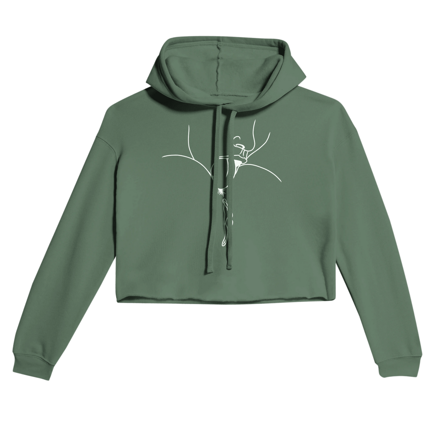 Lick Me – Playful Provocative Graphic Design Women's Cropped Hoodie | Bella + Canvas 7502 - Urban Muse & Sultry Hues