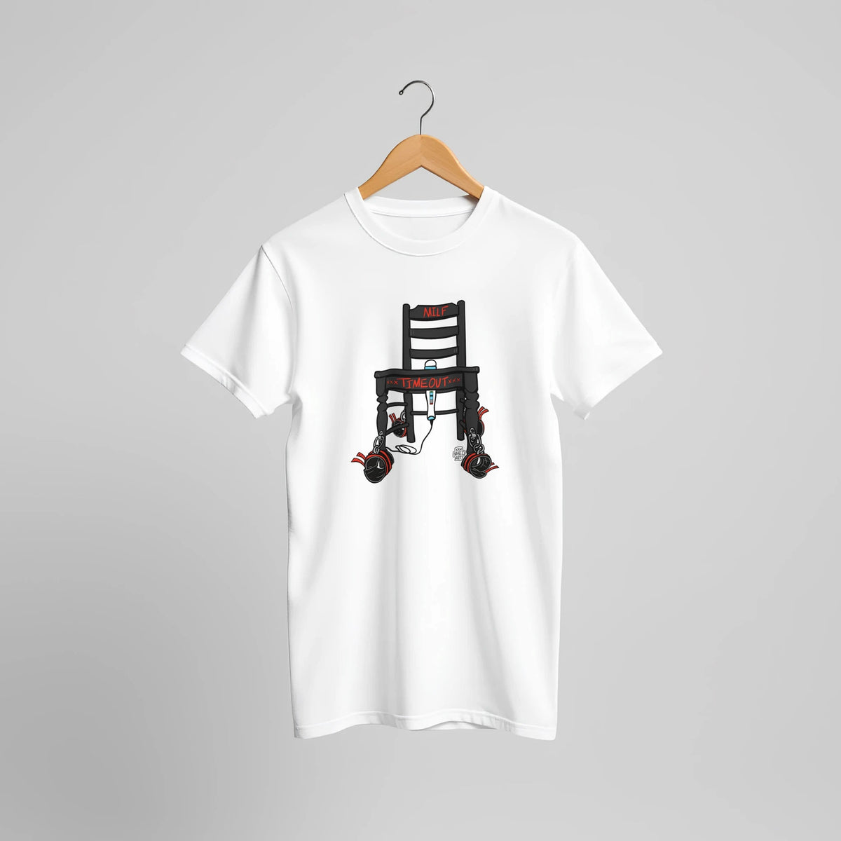 MILF Timeout Chair Tee – Cheeky Adult Humor – Unisex Bella+Canvas 3001 - Urban Muse & Sultry Hues