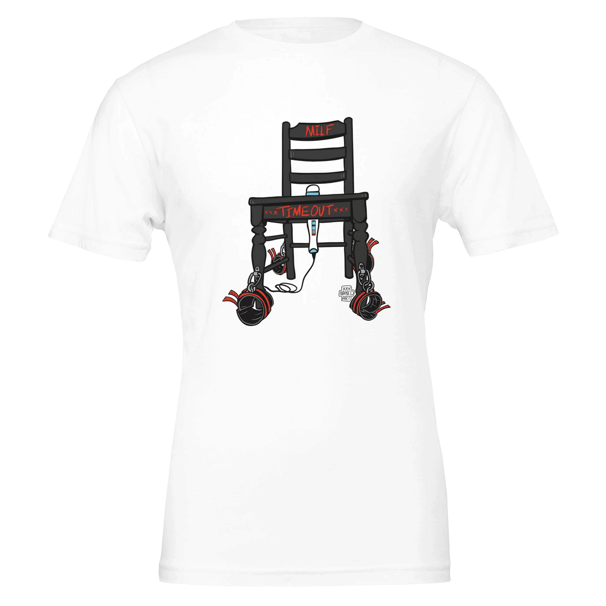 MILF Timeout Chair Tee – Cheeky Adult Humor – Unisex Bella+Canvas 3001 - Urban Muse & Sultry Hues
