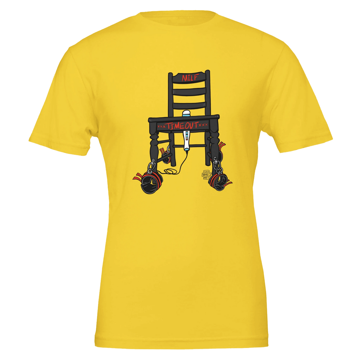 MILF Timeout Chair Tee – Cheeky Adult Humor – Unisex Bella+Canvas 3001 - Urban Muse & Sultry Hues
