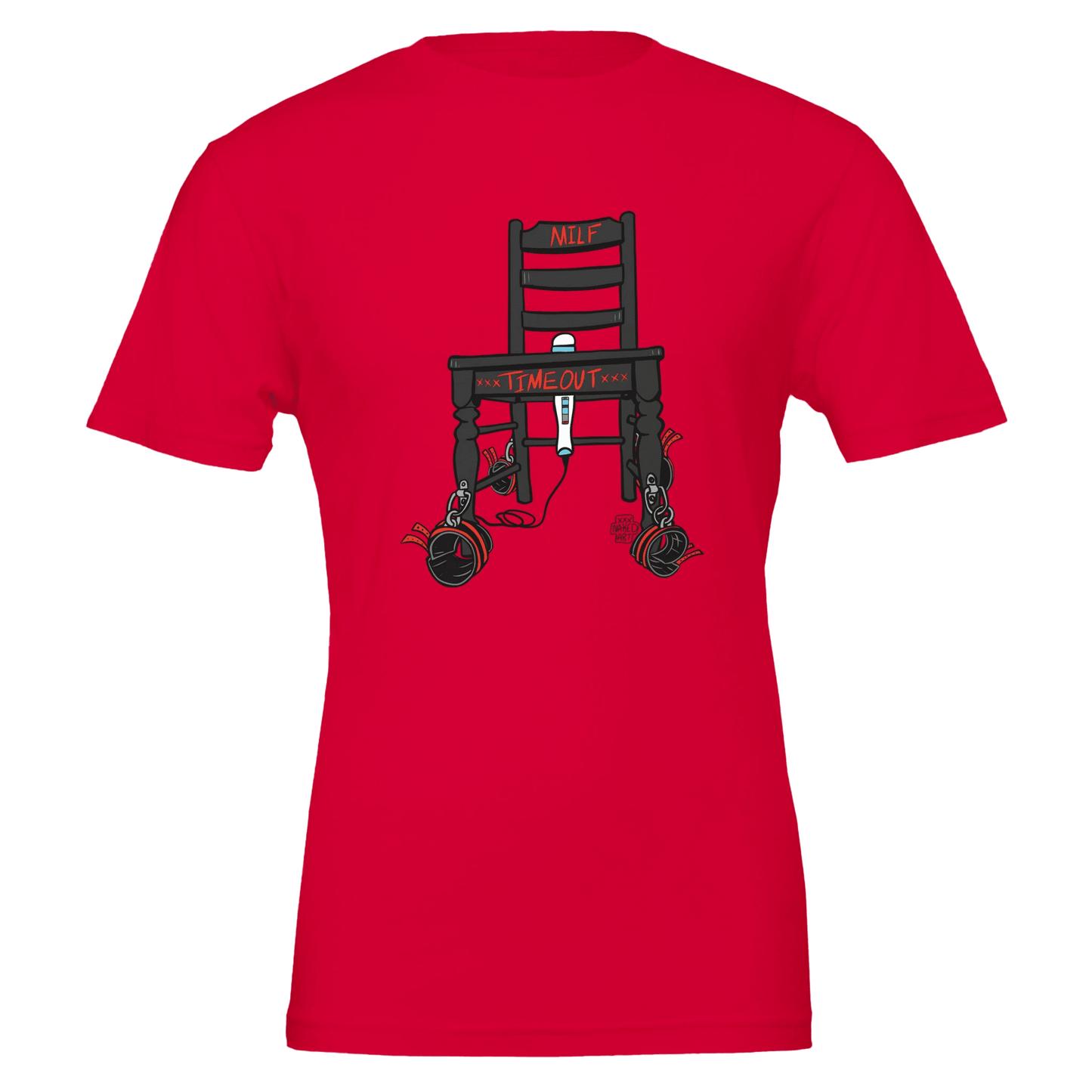 MILF Timeout Chair Tee – Cheeky Adult Humor – Unisex Bella+Canvas 3001 - Urban Muse & Sultry Hues