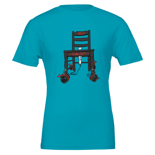 MILF Timeout Chair Tee – Cheeky Adult Humor – Unisex Bella+Canvas 3001 - Urban Muse & Sultry Hues