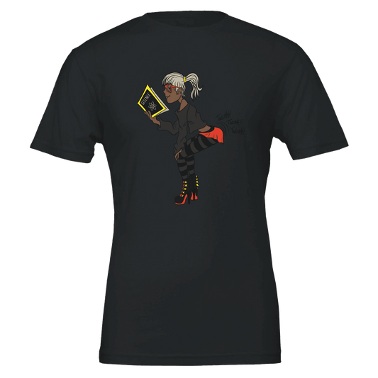 Nerdy Girl Science Twerk Illustration T-Shirt - Cute Animated Design - Urban Muse & Sultry Hues