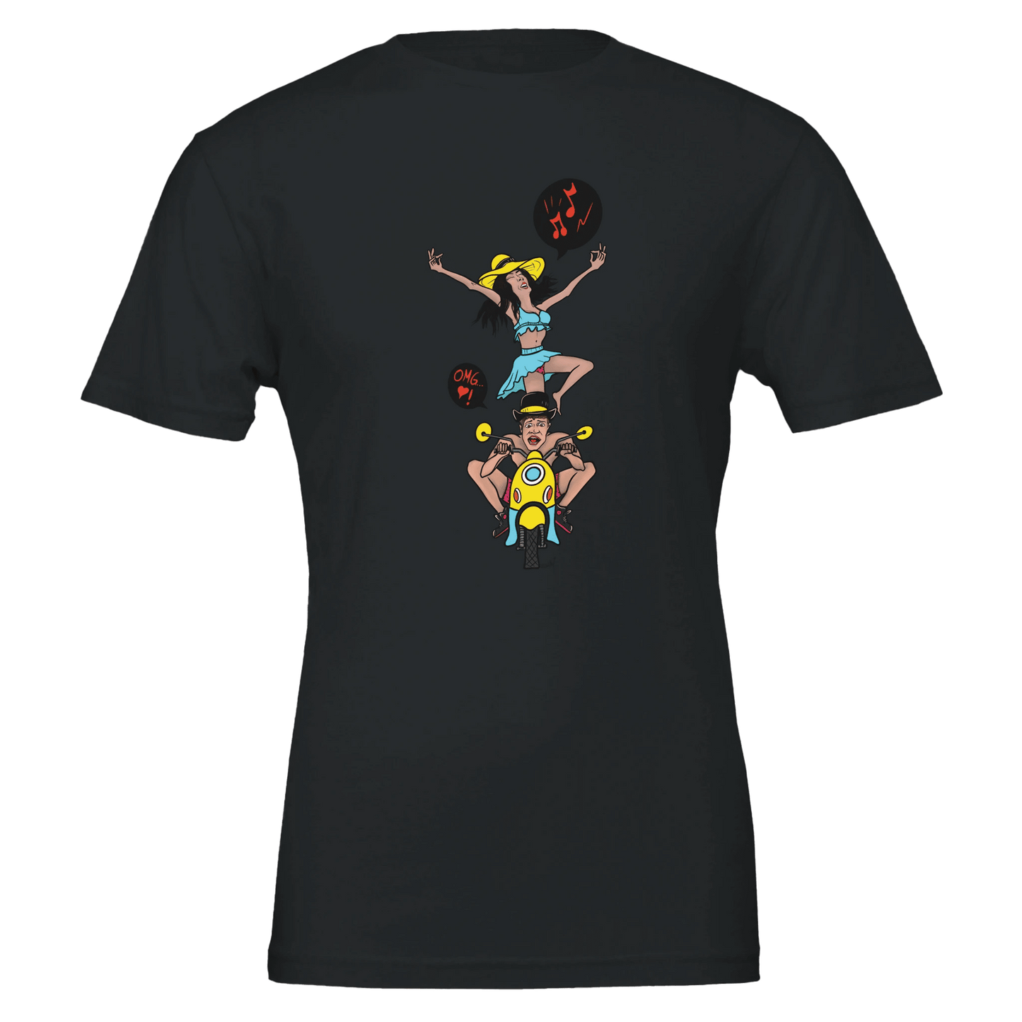 OMG I'm Going 28 Maaaan Scooter Tee – Unisex Bella+Canvas 3001 - Urban Muse & Sultry Hues